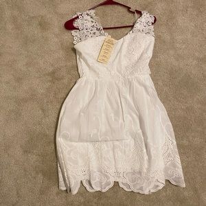 Little white lace dress